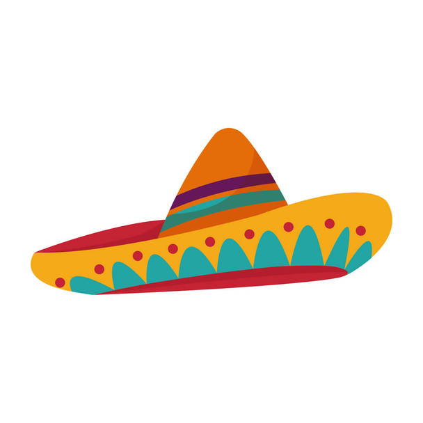 Isolated mexican traditional hat sketch icon Vector illustration - Vektor, obrázek