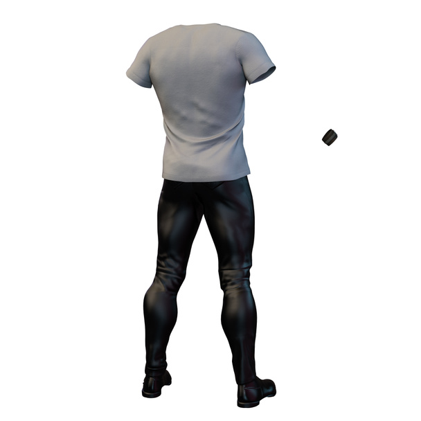 Pantaloni e camicia casual da uomo, Illustrazione 3D, Rendering 3D - Foto, immagini