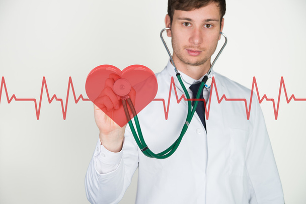doctor, stethoscope, heart pulse - Foto, Bild