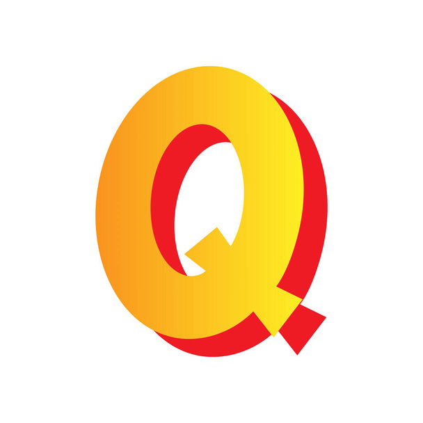 Γράμμα q, κωμική γραμματοσειρά με διάφανο φόντο. Αρχείο png - Φωτογραφία, εικόνα