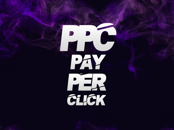 PPC pay per click, branding online e idea di digital marketing - Foto, immagini