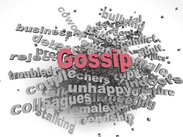 Immagine 3d Problemi di gossip concetto parola nube sfondo
 - Foto, immagini