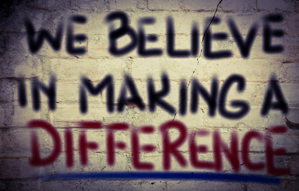 Wir glauben daran, einen Unterschied zu machen - Foto, Bild