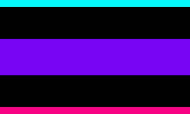 Plerugender flag or domgender. Multigender identity where one experiences multiple genders, but one identity is more dominant, takes up more of one's gender, or is felt more strongly then any other. - Wektor, obraz