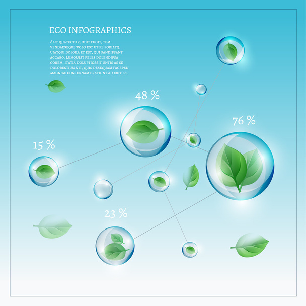 bio infographics - Διάνυσμα, εικόνα