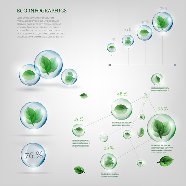 bio infographics - Vetor, Imagem