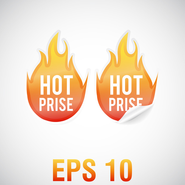 Hot price stickers - Vector, Image