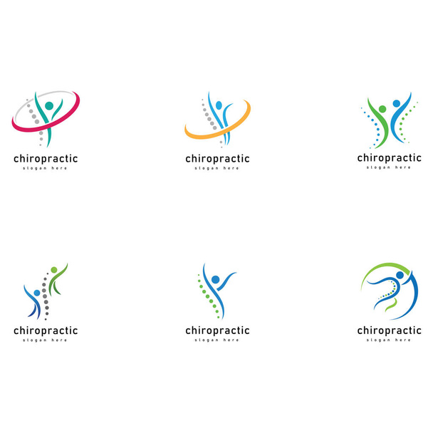 Chiropratica creativa concetto Logo Design Template
 - Vettoriali, immagini