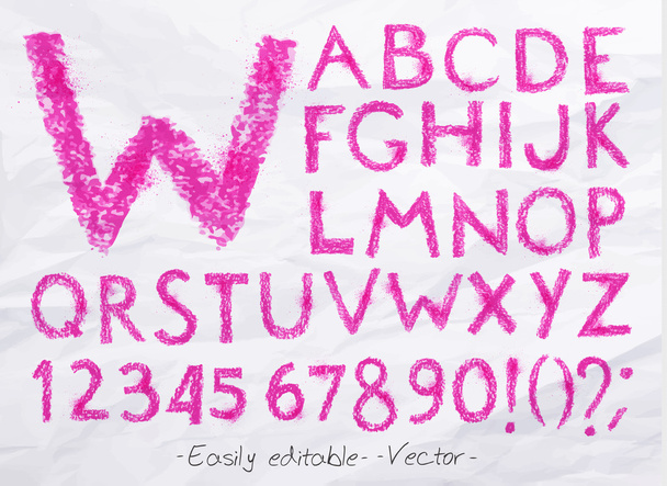 Alfabeto rosa pastello
 - Vettoriali, immagini