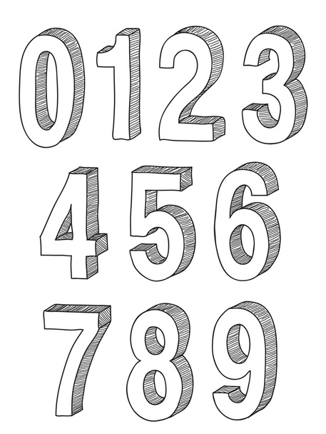 Hand drawn abc letters - Vektor, obrázek