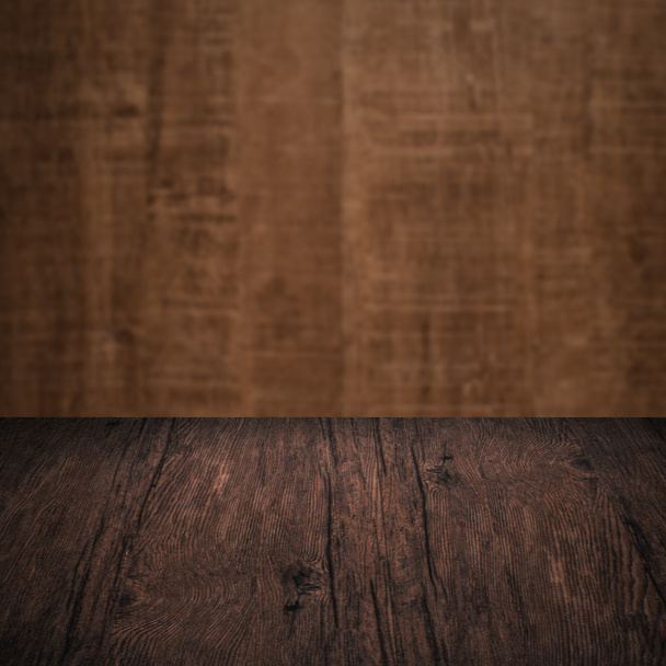 table with wooden wall - Valokuva, kuva