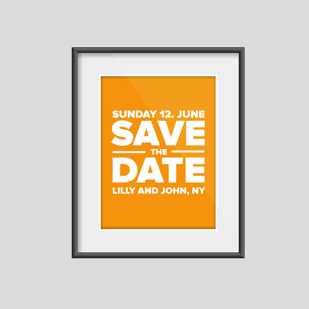 Save the date. Vector frame - Vector, Image