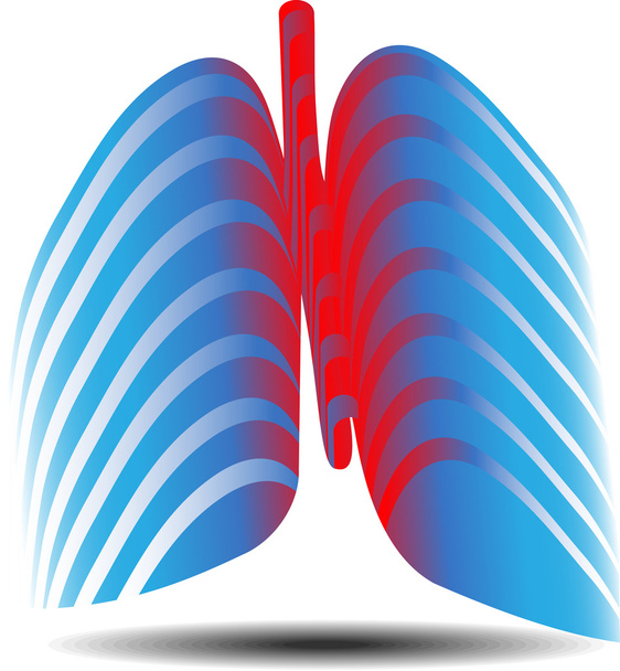 pulmonális diagnosztika - Vektor, kép