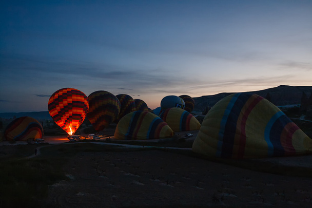 Preparation for balloons take-off - Valokuva, kuva