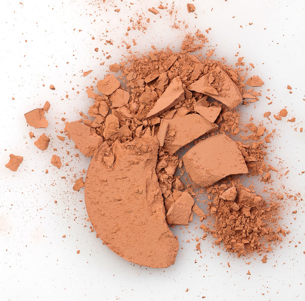 Close up of a make up powder on white background - Foto, imagen