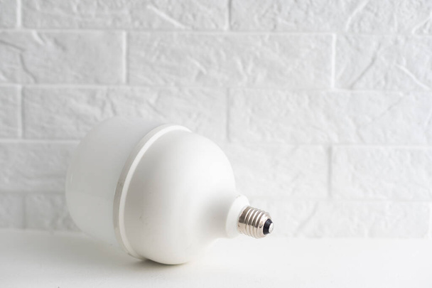 A large light bulb on white background, Led lamp. - Photo, Image