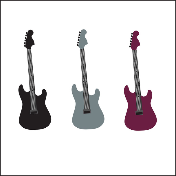 Guitares colorées
 - Vecteur, image