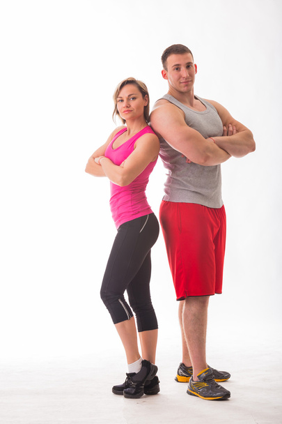 Athletic couple in sportswear - Foto, Bild