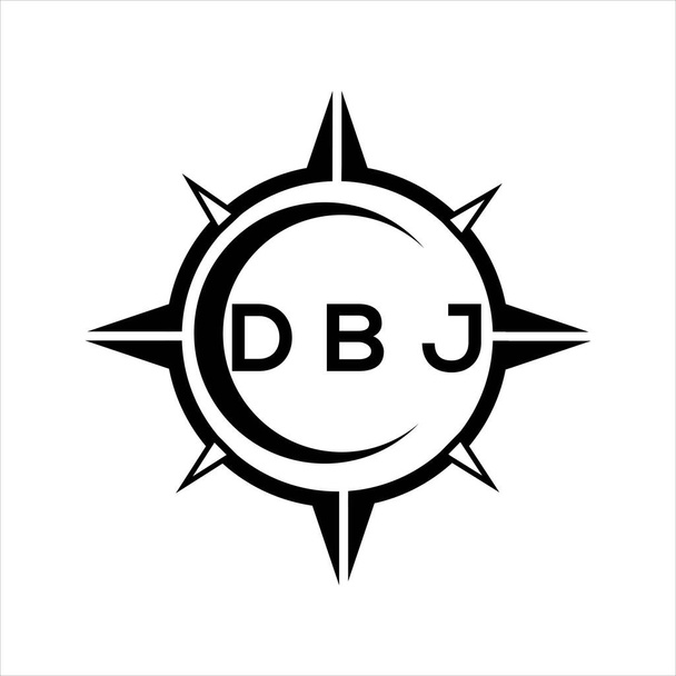 DBJ αφηρημένη τεχνολογία κύκλος ρύθμιση λογότυπο σχεδιασμό σε λευκό φόντο. DBJ δημιουργικά αρχικά γράμματα logo.DBJ αφηρημένη τεχνολογία κύκλος ρύθμιση λογότυπο σχεδιασμό σε λευκό φόντο. Λογότυπος επιστολών δημιουργικών αρχικών DBJ. - Διάνυσμα, εικόνα