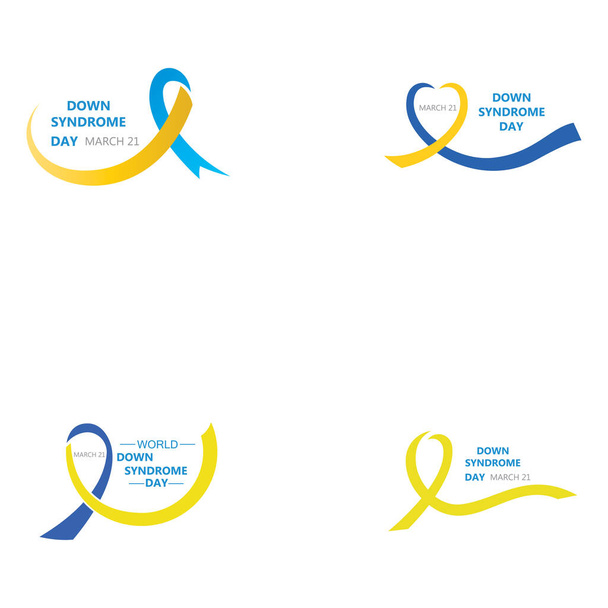 World Down syndrome day. Down syndrome awareness concept. Vector Illustration - Vector, Image