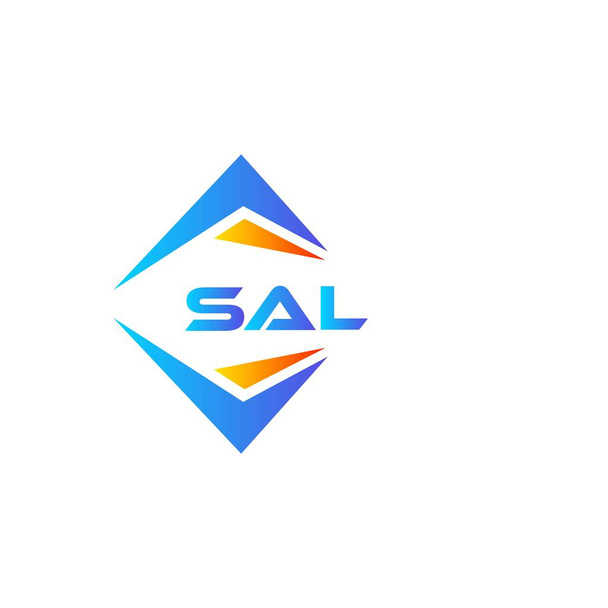 Diseño del logotipo de la tecnología abstracta SAL sobre fondo blanco. SAL iniciales creativas letra logo concepto. - Vector, Imagen