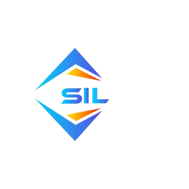 SIL αφηρημένη τεχνολογία λογότυπο σχεδιασμό σε λευκό φόντο. Έννοια λογοτύπου με δημιουργικά αρχικά SIL. - Διάνυσμα, εικόνα