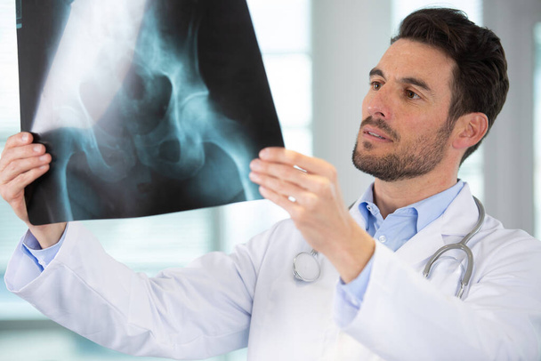 a radiologist man checking xray - Foto, Imagem