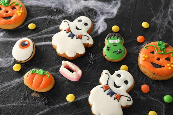 Concept of Halloween sweets, funny sweets, close up - Φωτογραφία, εικόνα