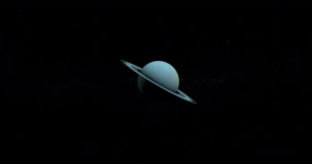 Auf dem Weg zum Planeten Uranus im Weltall - Filmmaterial, Video