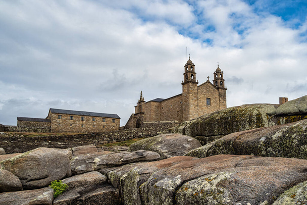 Basilica Virxe da Barca, Virgen de la Barca in Muxia, Death Coast, La Coruna, Galicia in Spain - Photo, Image