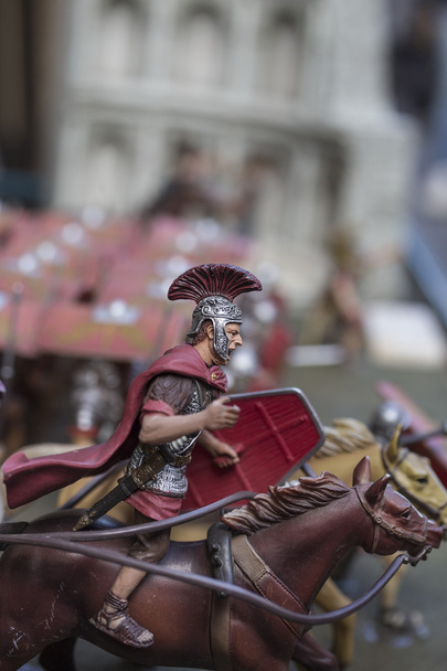 Μικρογραφία της Ρωμαϊκής Αυτοκρατορίας» στρατιώτες - Φωτογραφία, εικόνα