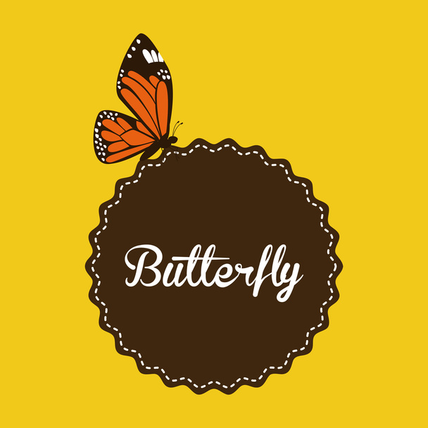 Butterfly icon design - Vector, Image