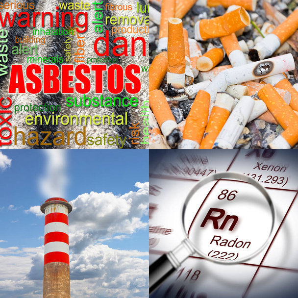 Sigara, radon gazı, hava kirliliği, asbest: ana nedenleri akciğer kanserinden - kavram görüntü - Fotoğraf, Görsel