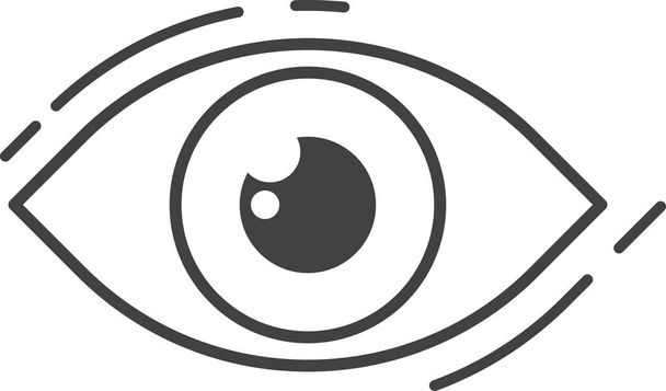 ilustración de ojos electrónicos en un estilo mínimo aislado en el fondo - Vector, imagen