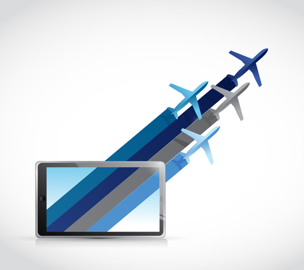 destinations avion à partir d'une tablette
 - Photo, image