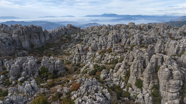pohled na přírodní lokalitu Antequera v provincii Malaga, Španělsko. - Fotografie, Obrázek
