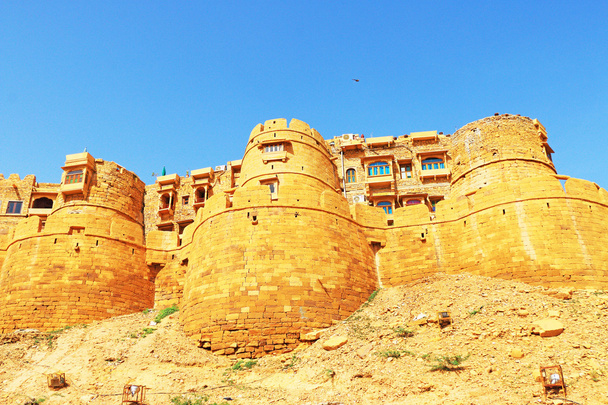 Υπνωτικός χρυσή Jaisalmer Φρούριο, Ρατζαστάν, Ινδία - Φωτογραφία, εικόνα