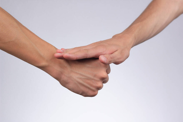 Rock-paper-scissors is a popular hand game - Photo, Image
