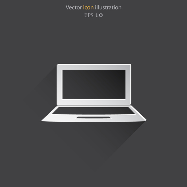 vektor laptop web ikon - Vektor, kép