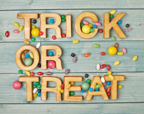 Trick or treat composition - Photo, image
