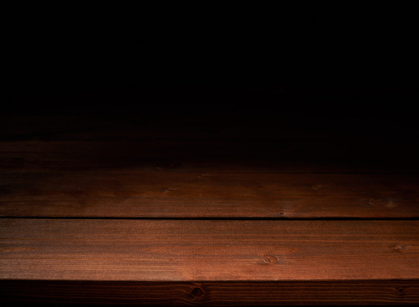 茶色の木製ボード背景組成 - 写真・画像