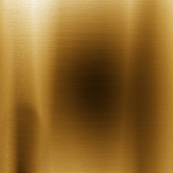 Goldener industrieller Hintergrund und Textur aus Edelstahl. 3D-Darstellung - Foto, Bild