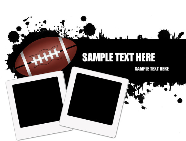 Grunge american football background - Vector, Image