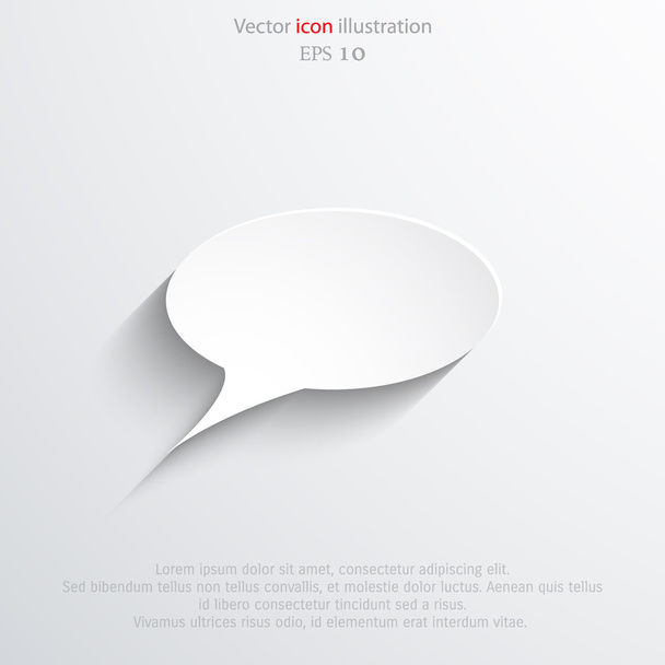 Vector speech bubble web icon - Vector, Image