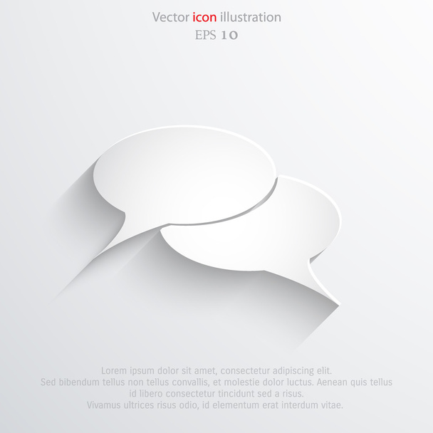 Icona web bolla vocale vettoriale
 - Vettoriali, immagini