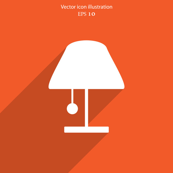 Vector lamp web icon - Vector, Image