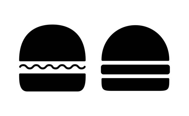 Burger icon vector for web and mobile app. burger sign and symbol. hamburger - Vector, imagen