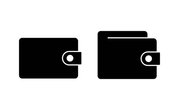 Vetor de ícone de carteira para web e aplicativo móvel. sinal de carteira e símbolo - Vetor, Imagem