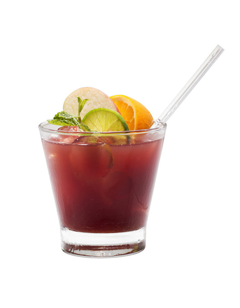 Fruit cocktail isolated - Foto, imagen