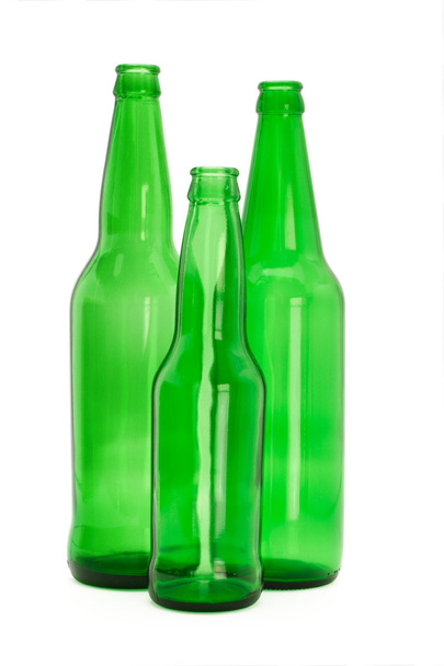 Three green glass bottles - Photo, Image